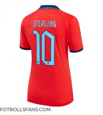 England Raheem Sterling #10 Replika Bortatröja Damer VM 2022 Kortärmad